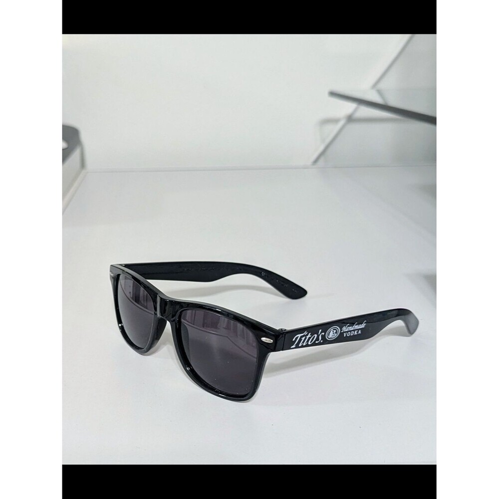 Tito's Black Women's Unisex Sunglasses with Logo